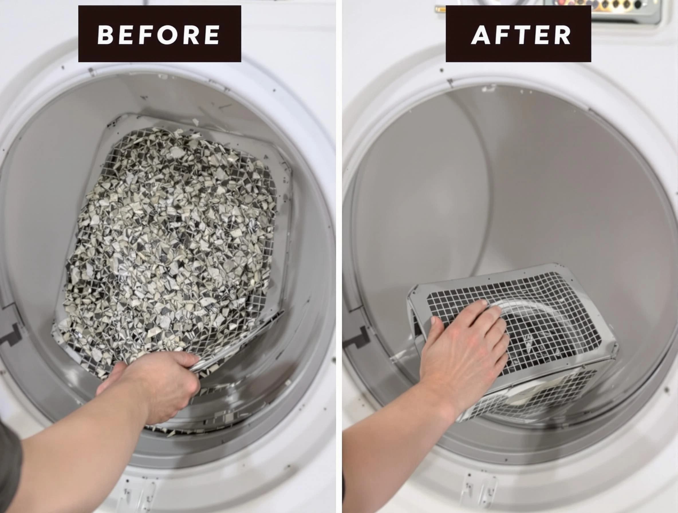 Professional lint trap cleaning by Woodstock Dryer Vent Cleaning in Woodstock