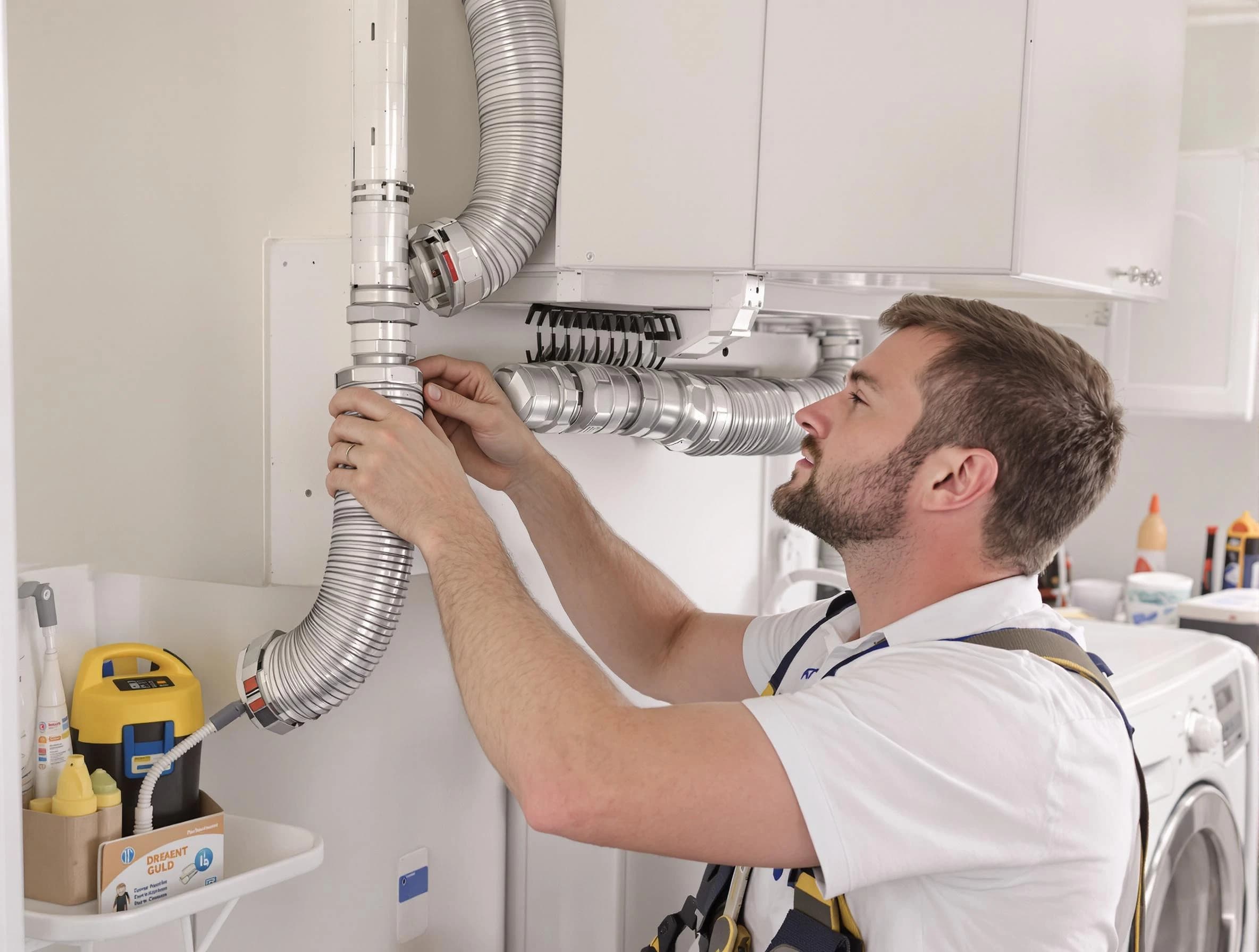 Professional dryer vent repair and installation by Woodstock Dryer Vent Cleaning in Woodstock